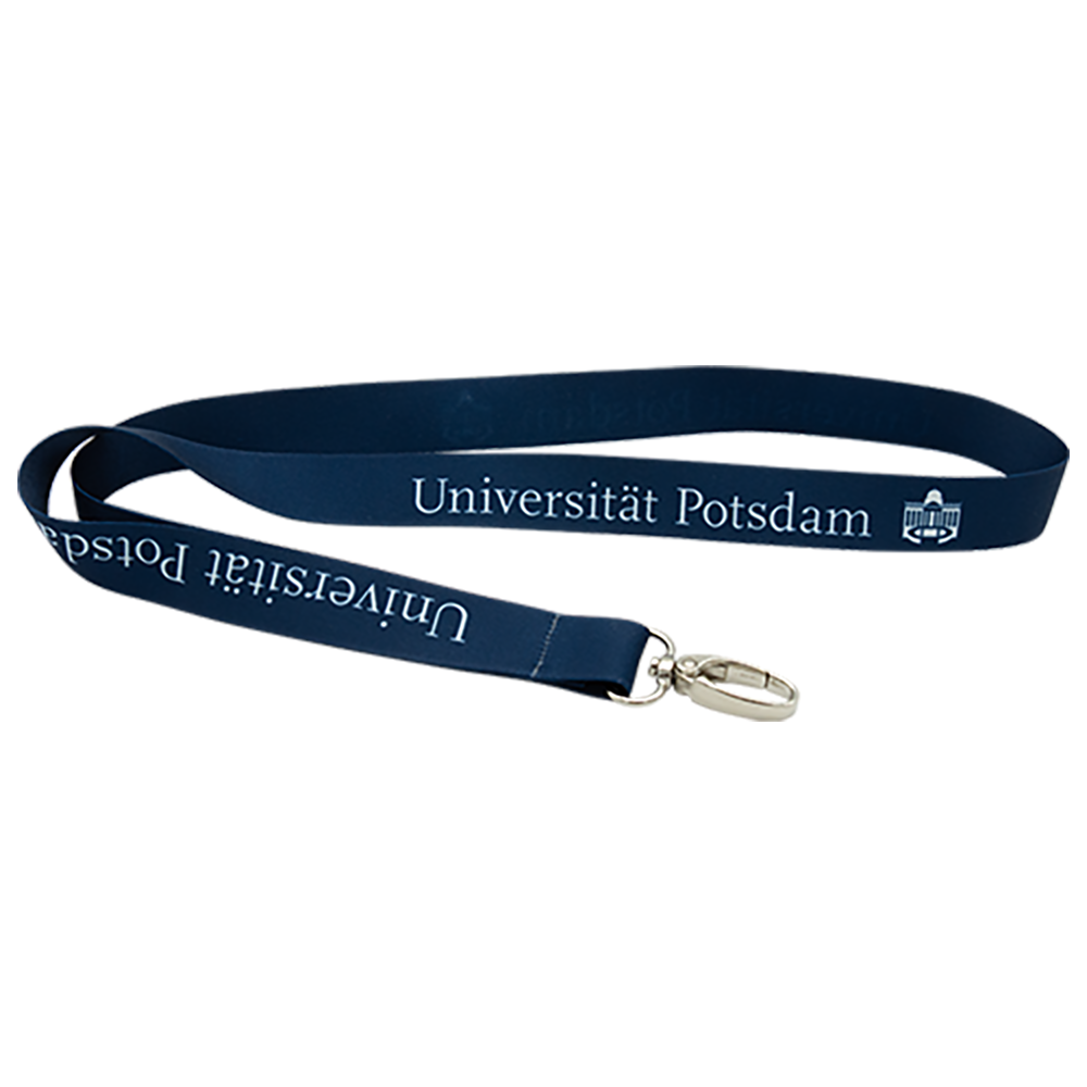 Recyceltes Schlüsselband mit Uni-Logo 